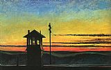 Railroad Sunset by Edward Hopper